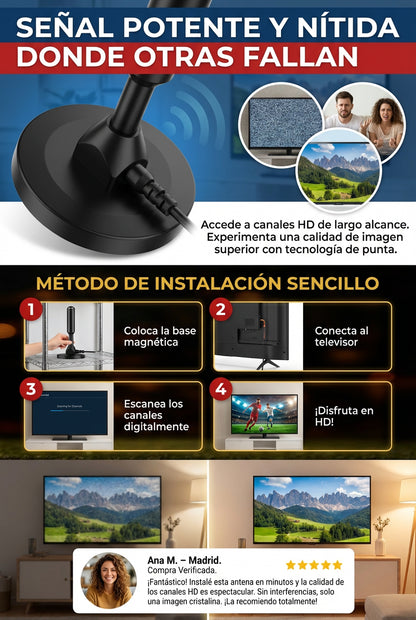 Antena Digital Hd De Tv